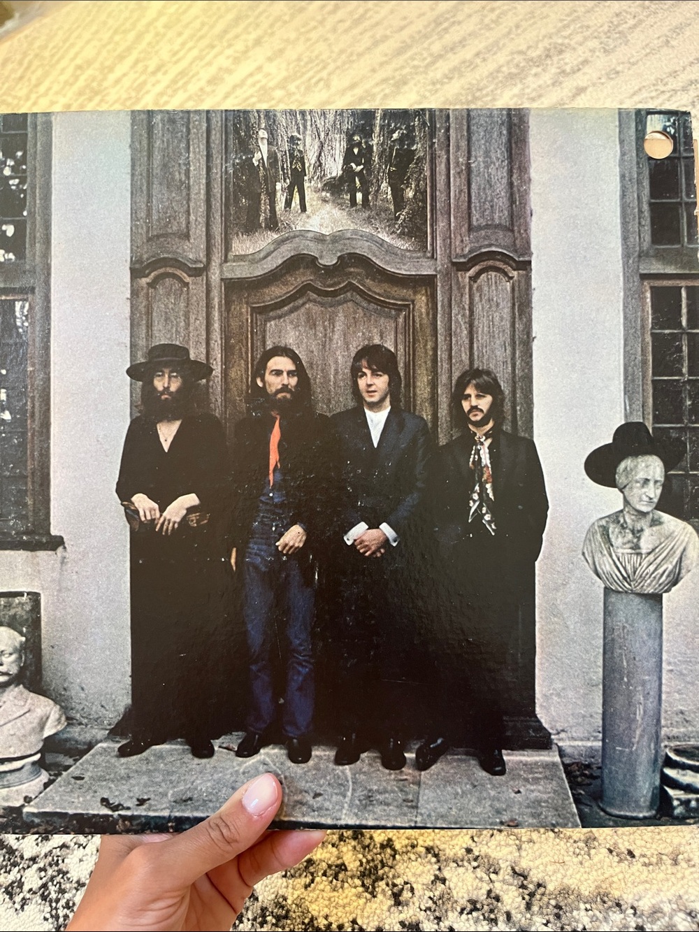 The Beatles album cover print - Brown, Black, Tan